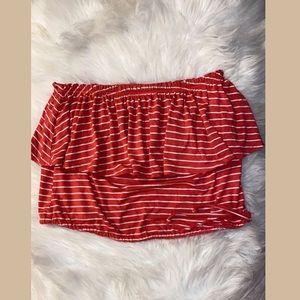Abercrombie Striped Crop Top